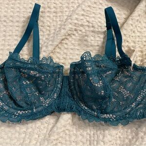 Soma Deep Teal Lace Bra